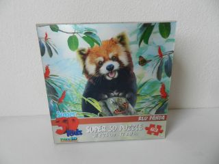 Obrázek z Puzzle 3D panda červená 63 dílků 23x31cm 